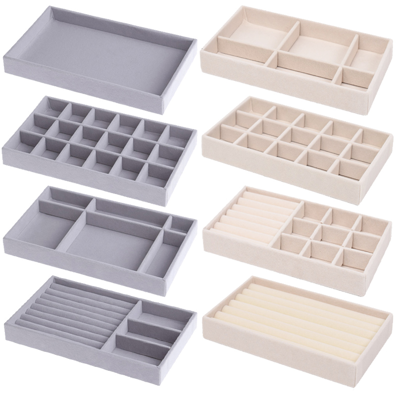 Jewelry Making Organizer - Trang Sức Bọc Nhung Khay Màn
