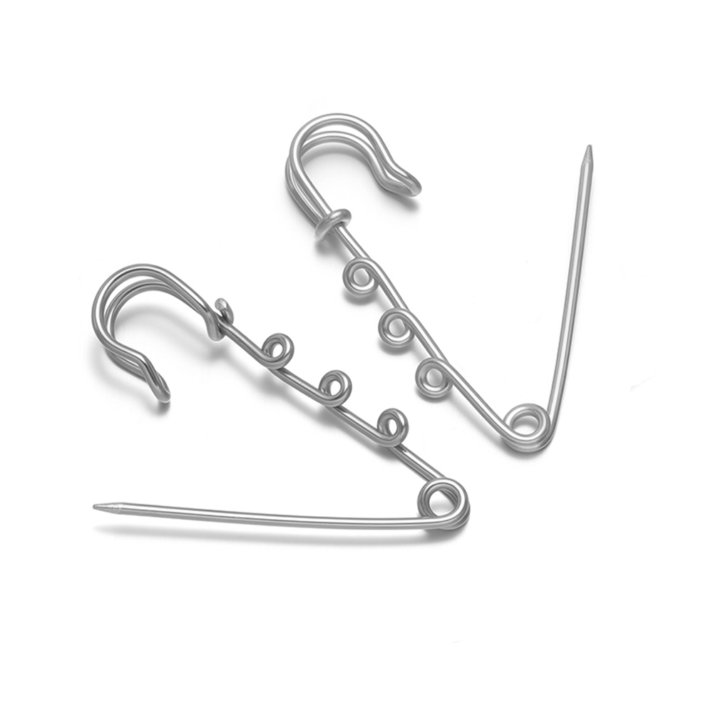 Jewelry Making Hoops - 5Pcs Large Safety Pins Stainless Steel