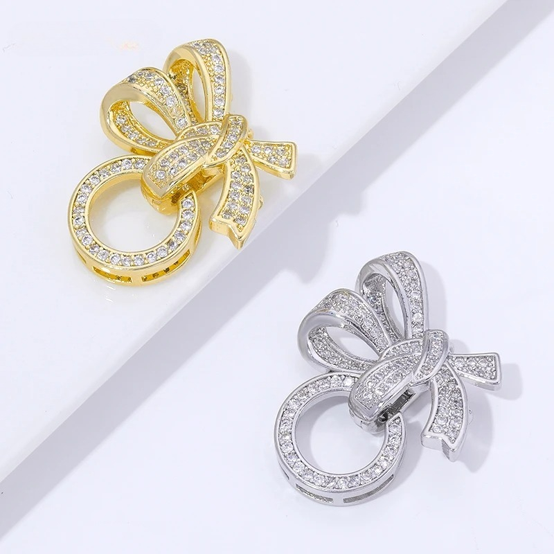 Jewelry Making Hoops - 18K Gold Plated Pearl Clasps Connectors