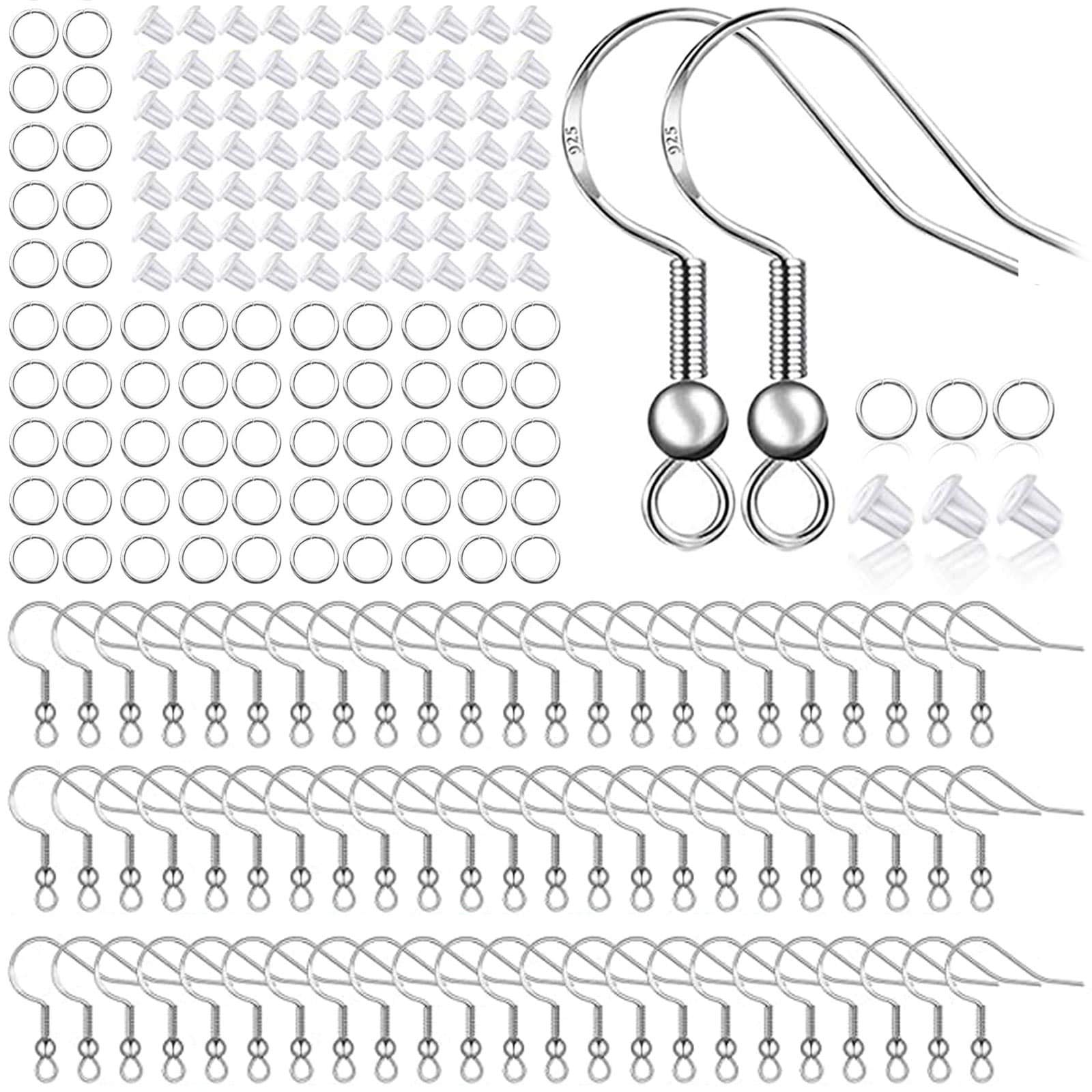 Jewelry Making With Copper Wire - 400pcs Hypoallergenic Earring Making Kit,925 Silver
