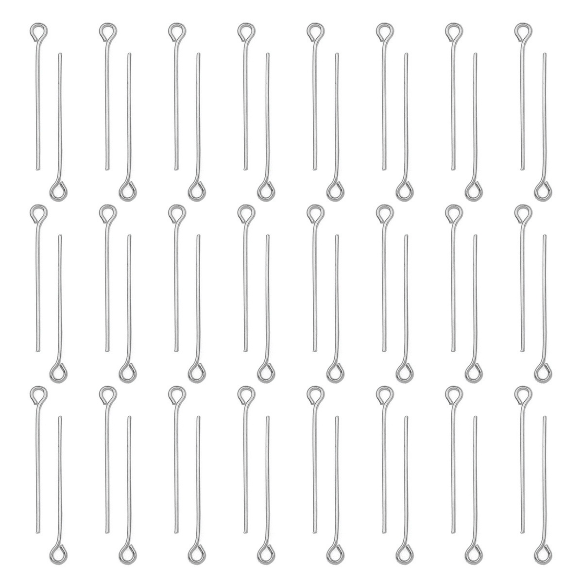 Jewelry Making Earring Supplies - 100Pcs/Lot Stainless Steel Eye Pins Diy