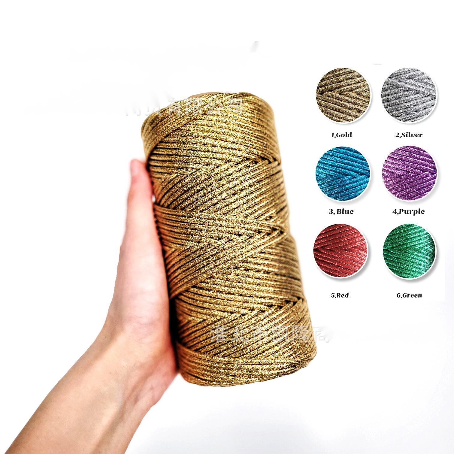 Jewelry Making Machines - Shiny Metallic Braided Cord 3mm x