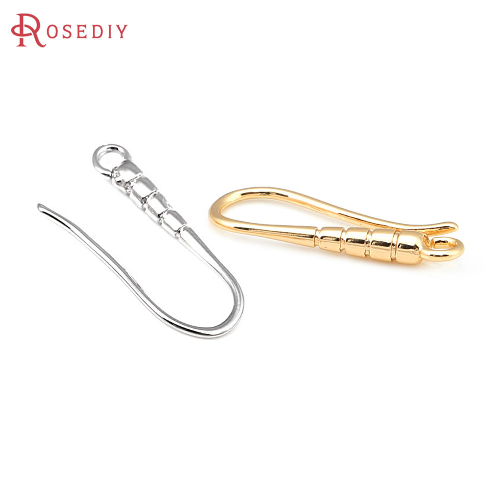 Jewelry Making Earring Supplies - 10 Chiếc 19.5X7MM Vàng 24K Màu