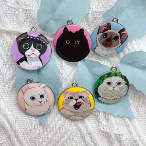 10pcs cartoon animal cat ename - đánh giá và giá Jewelry Making Supplies