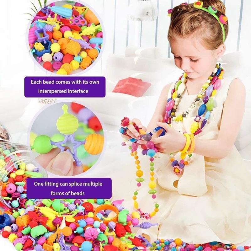 188-608pcs Pop Beads Children  - đánh giá và giá Jewelry Making 4 Year Old
