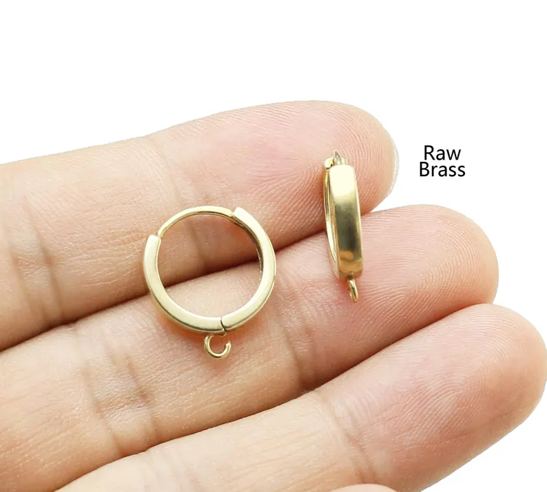 10pcs Brass Ear Hoops, Leverba - đánh giá và giá Jewelry Making Supplies