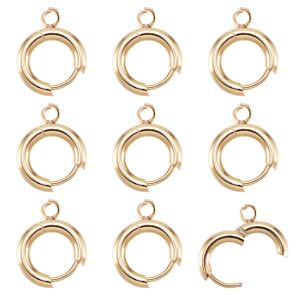 10pcs 201 Stainless Steel Hugg - đánh giá và giá Jewelry Making Hoops