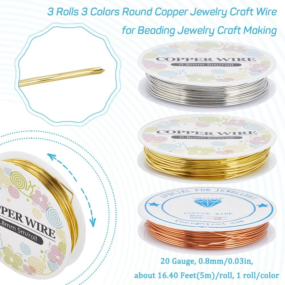 12.8M Copper Jewelry Wire 0.8m - đánh giá và giá Jewelry Making With Copper Wire