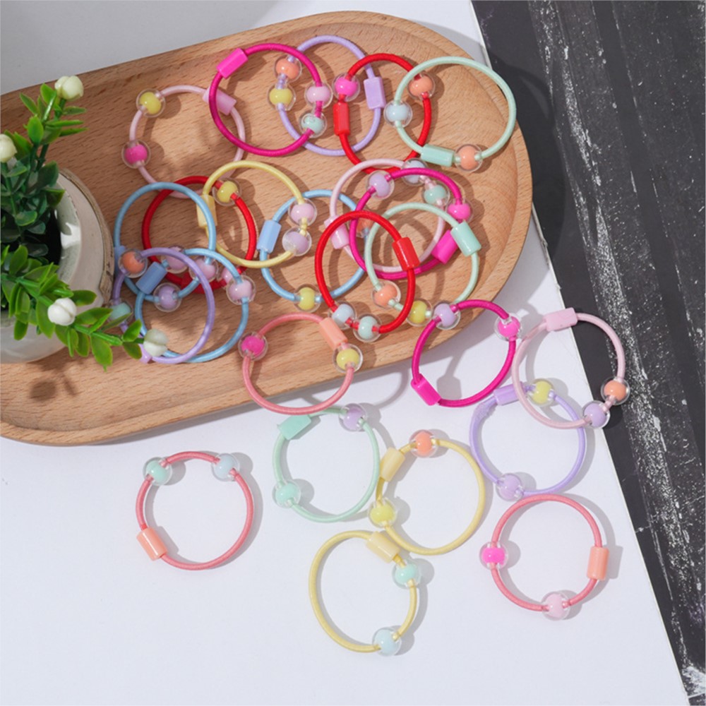 50pcs Cute Elastic Hair Ties P - đánh giá và giá Jewelry Making 4 Year Old