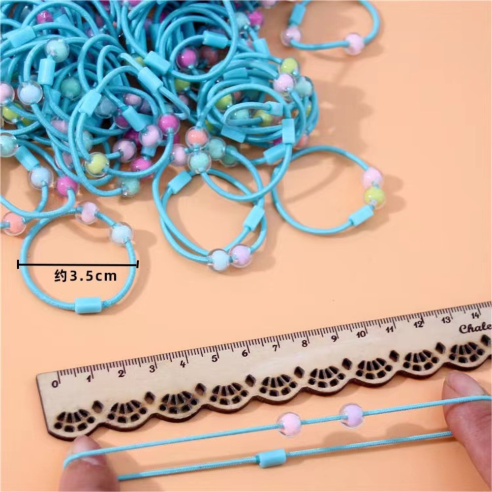 50pcs Cute Elastic Hair Ties P - đánh giá và giá Jewelry Making 4 Year Old