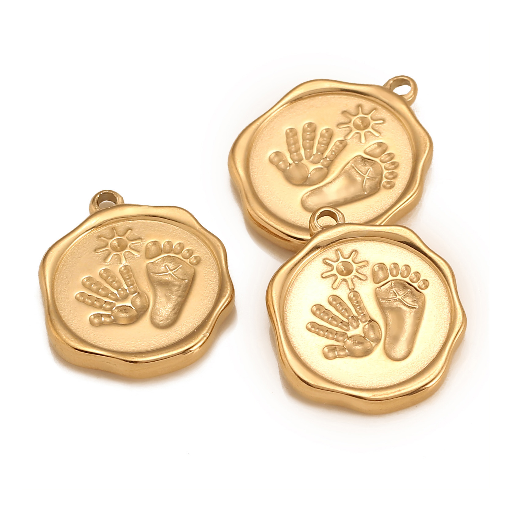 3PC Stainless Steel Cute Baby  - đánh giá và giá Jewelry Making 4 Year Old