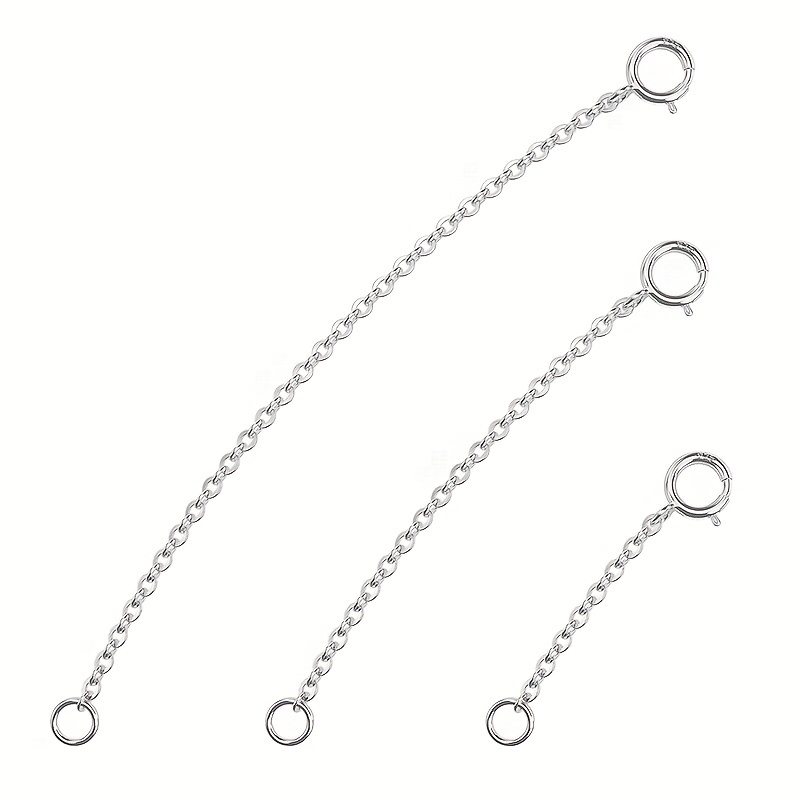 3Pcs Spring Clasp Extension Ch - đánh giá và giá Jewelry Making Designs
