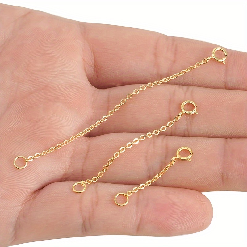 3Pcs Spring Clasp Extension Ch - đánh giá và giá Jewelry Making Designs