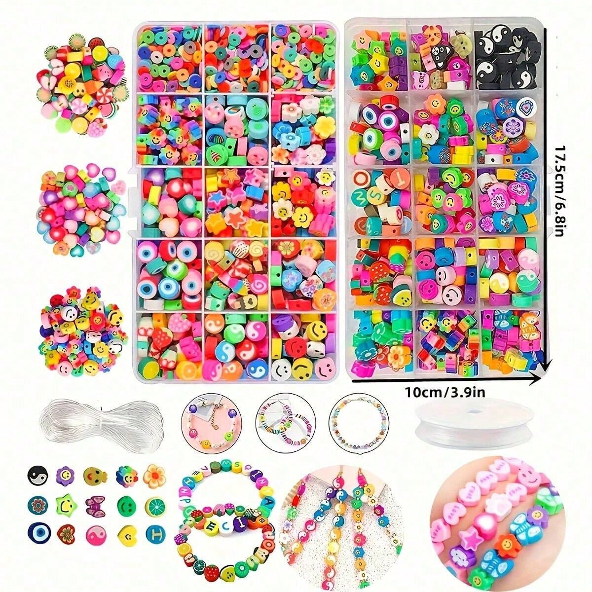 1450/1200/250pcs Polymer Clay  - đánh giá và giá Jewelry Making Organizer