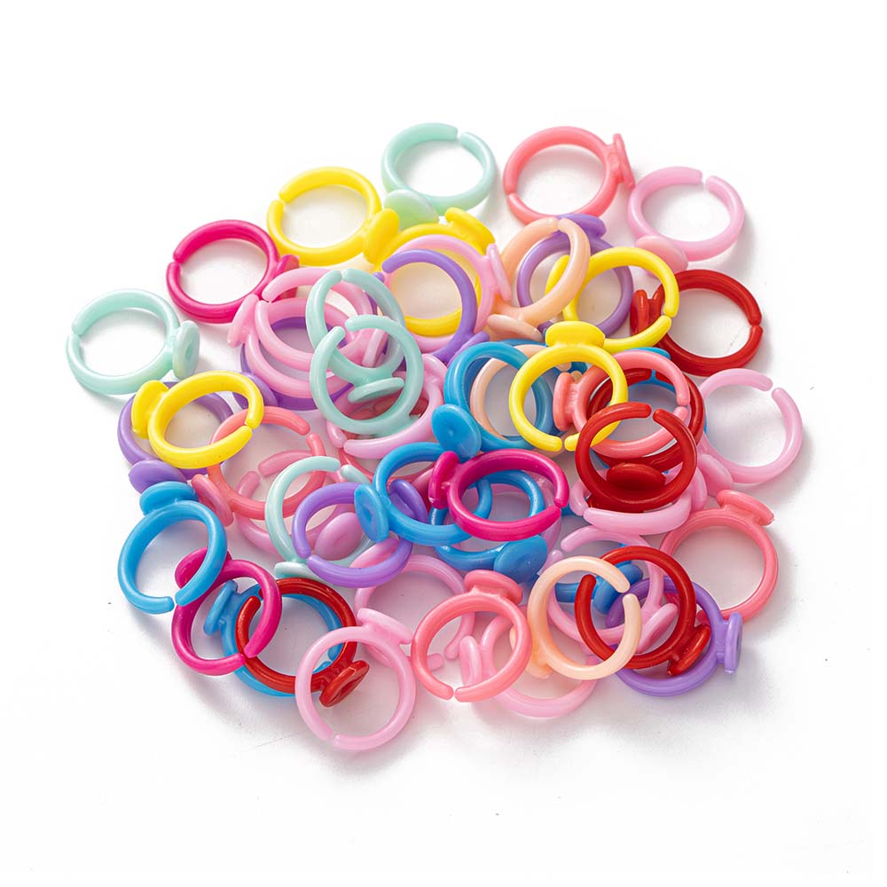 100pcs Clear Plastic Adjustabl - đánh giá và giá Jewelry Making 4 Year Old