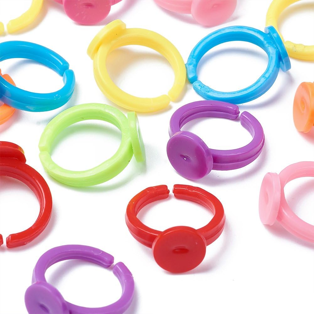 100pcs Clear Plastic Adjustabl - đánh giá và giá Jewelry Making 4 Year Old