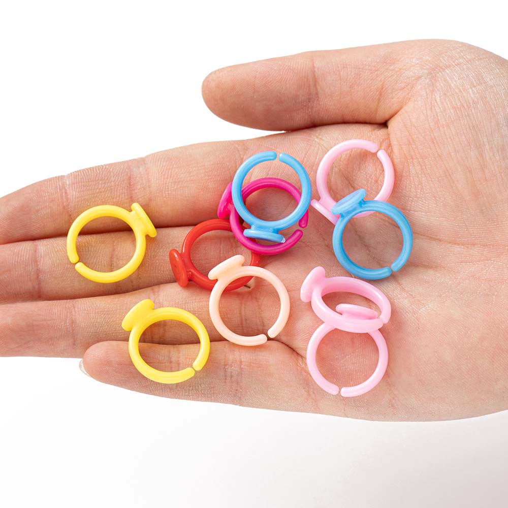 100pcs Clear Plastic Adjustabl - đánh giá và giá Jewelry Making 4 Year Old