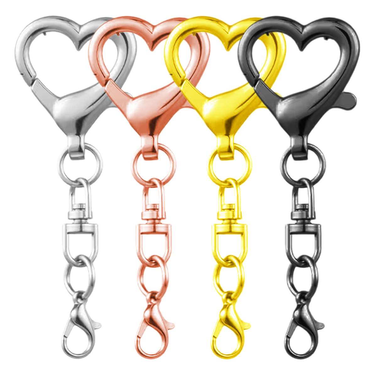 5/15/30Pcs Heart Shaped Swivel - đánh giá và giá Jewelry Making Designs