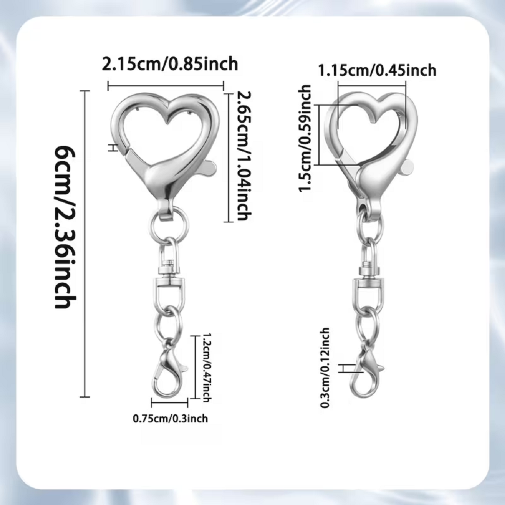 5/15/30Pcs Heart Shaped Swivel - đánh giá và giá Jewelry Making Designs