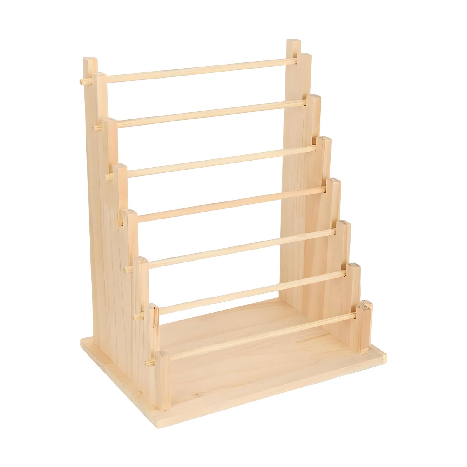 Wooden Ribbon Organizer Rack S - đánh giá và giá Jewelry Making Organizer