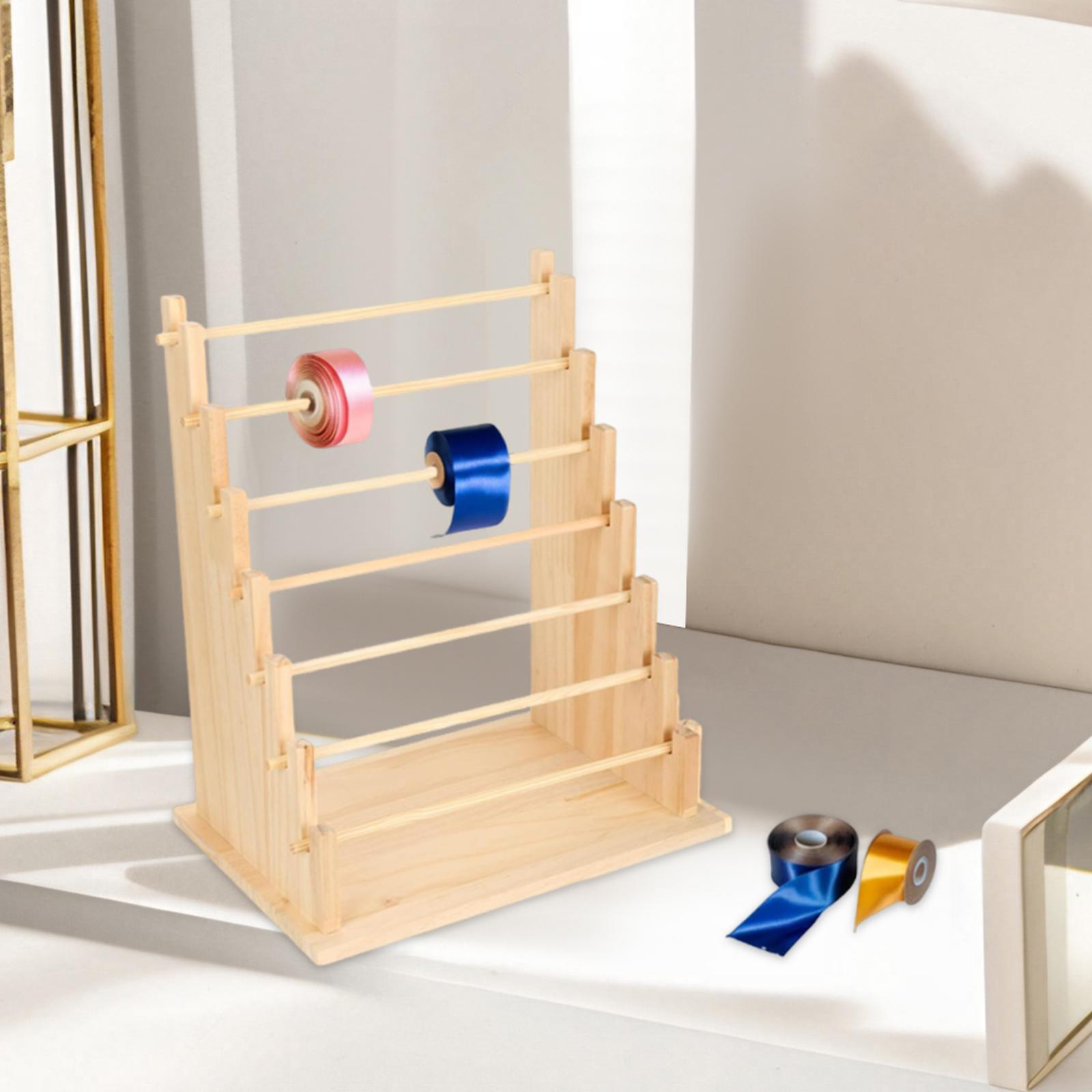 Wooden Ribbon Organizer Rack S - đánh giá và giá Jewelry Making Organizer