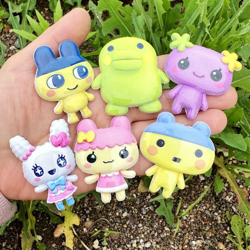 45mm Cartoon Tamagotchi double - đánh giá và giá Jewelry Making Supplies
