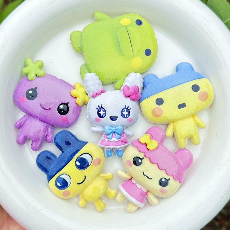 45mm Cartoon Tamagotchi double - đánh giá và giá Jewelry Making Supplies