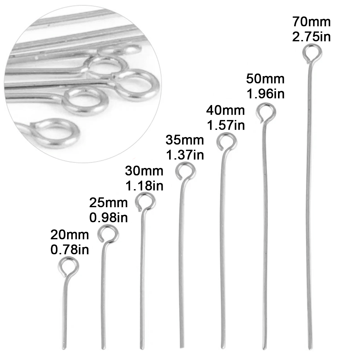 100Pcs/Lot Stainless Steel Eye - đánh giá và giá Jewelry Making Earring Supplies