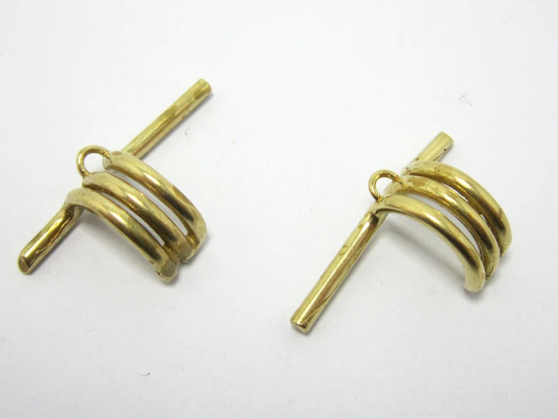 6pcs Brass Spiral Charm, Tripl - đánh giá và giá Jewelry Making With Copper Wire