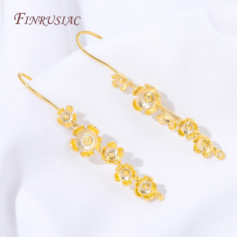 18K Gold Plated Flower Earring - đánh giá và giá Jewelry Making Earring Supplies