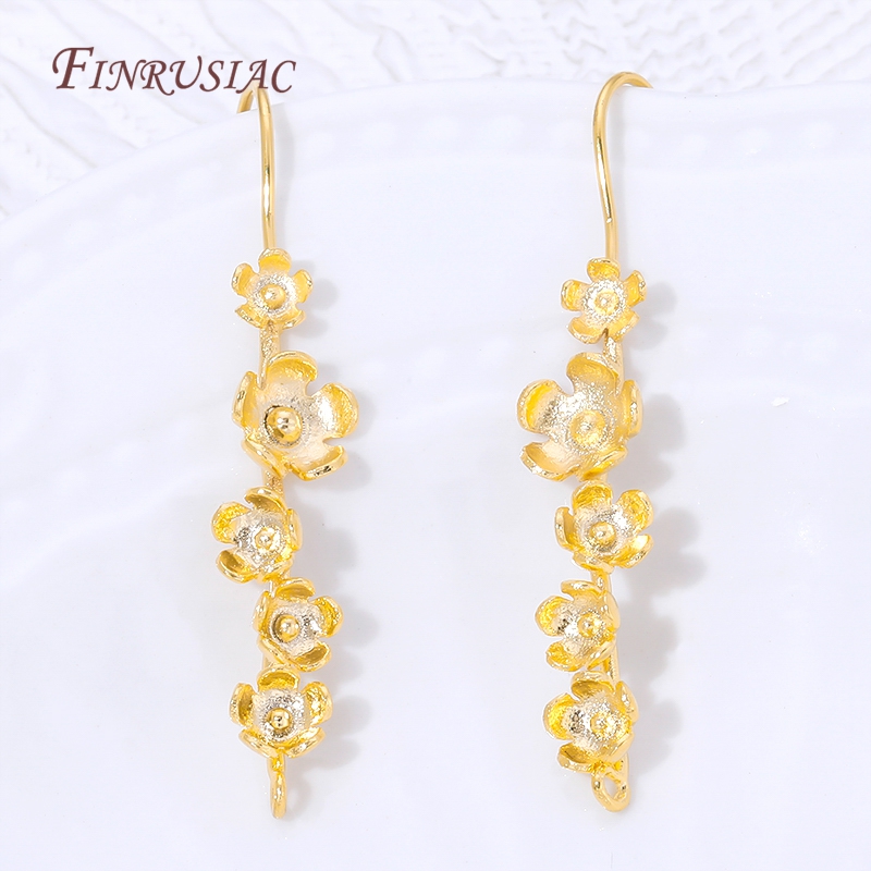 18K Gold Plated Flower Earring - đánh giá và giá Jewelry Making Earring Supplies