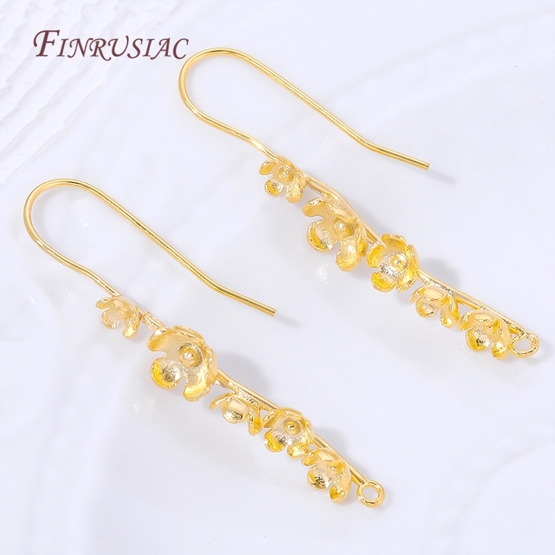 18K Gold Plated Flower Earring - đánh giá và giá Jewelry Making Earring Supplies