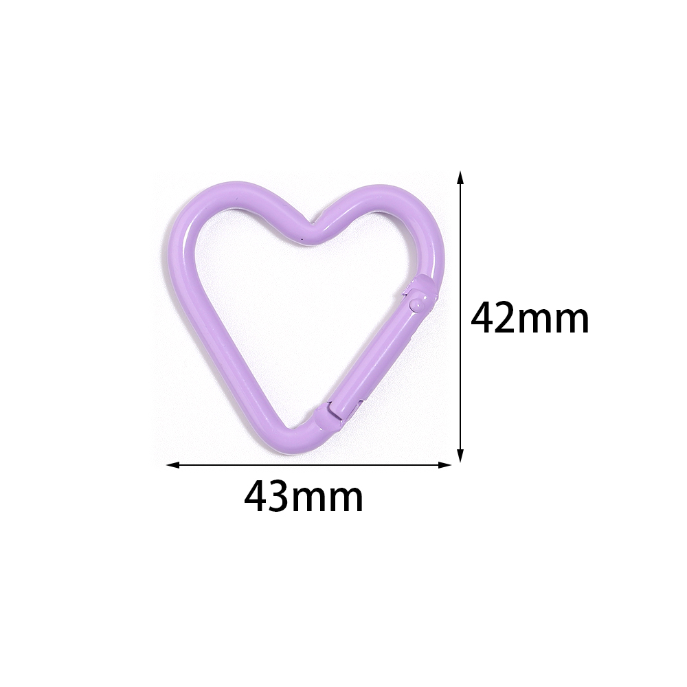 5pcs Colorful Heart-shaped Alu - đánh giá và giá Jewelry Making Hoops