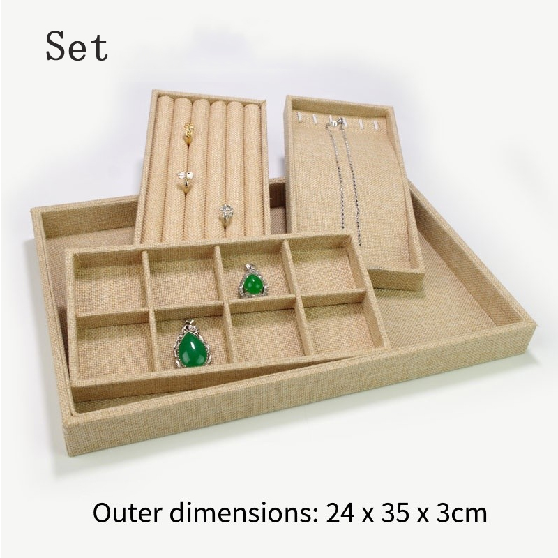 Elegant Linen Jewelry Display  - đánh giá và giá Jewelry Making Organizer