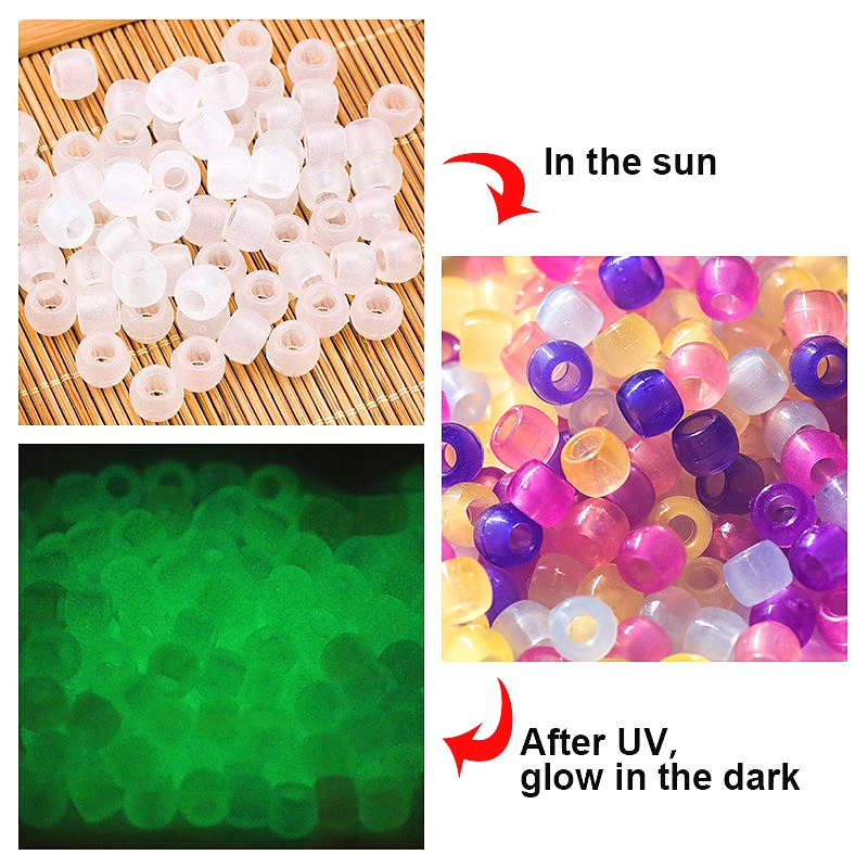 6*8mm UV Changing Reactive Acr - đánh giá và giá Jewelry Making 4 Year Old