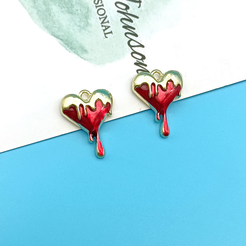 10pcs Melt Heart Charms Black  - đánh giá và giá Jewelry Making 4 Year Old
