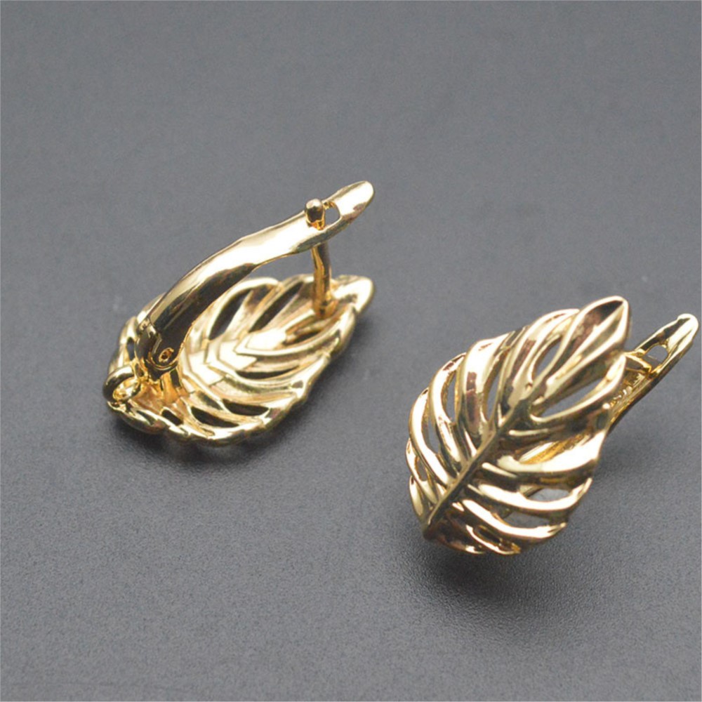 1/2Pcs 18K Gold Plated Brass L - đánh giá và giá Jewelry Making Earring Supplies