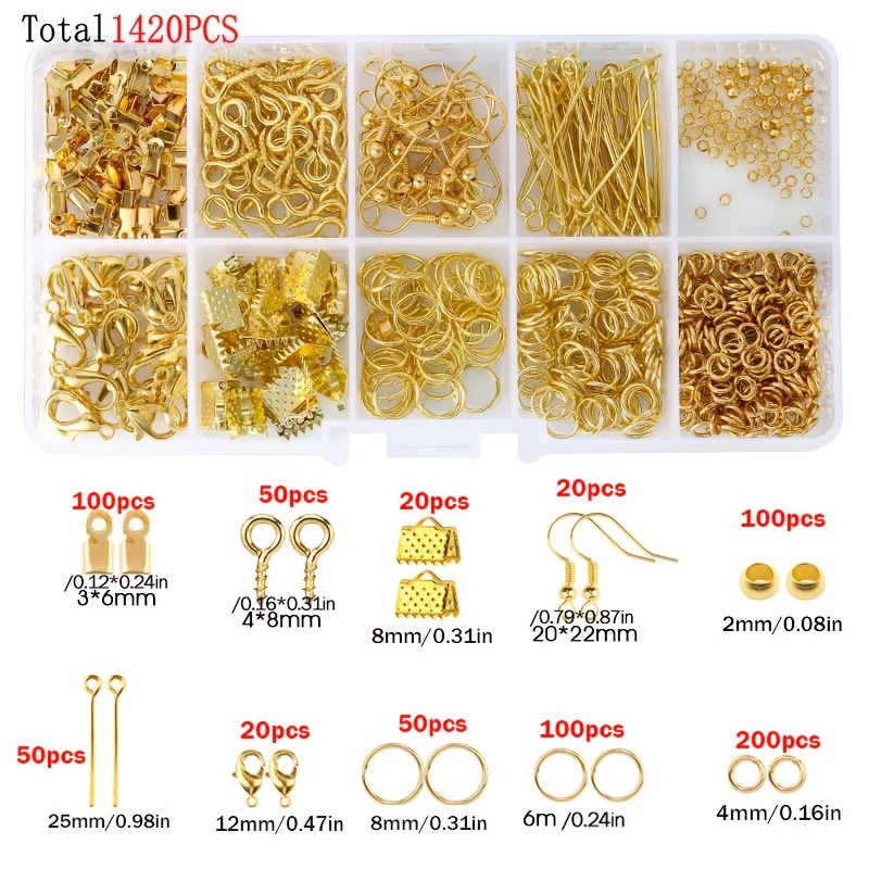 1420pcs 1box Jewelry Findings  - đánh giá và giá Jewelry Making Earring Supplies