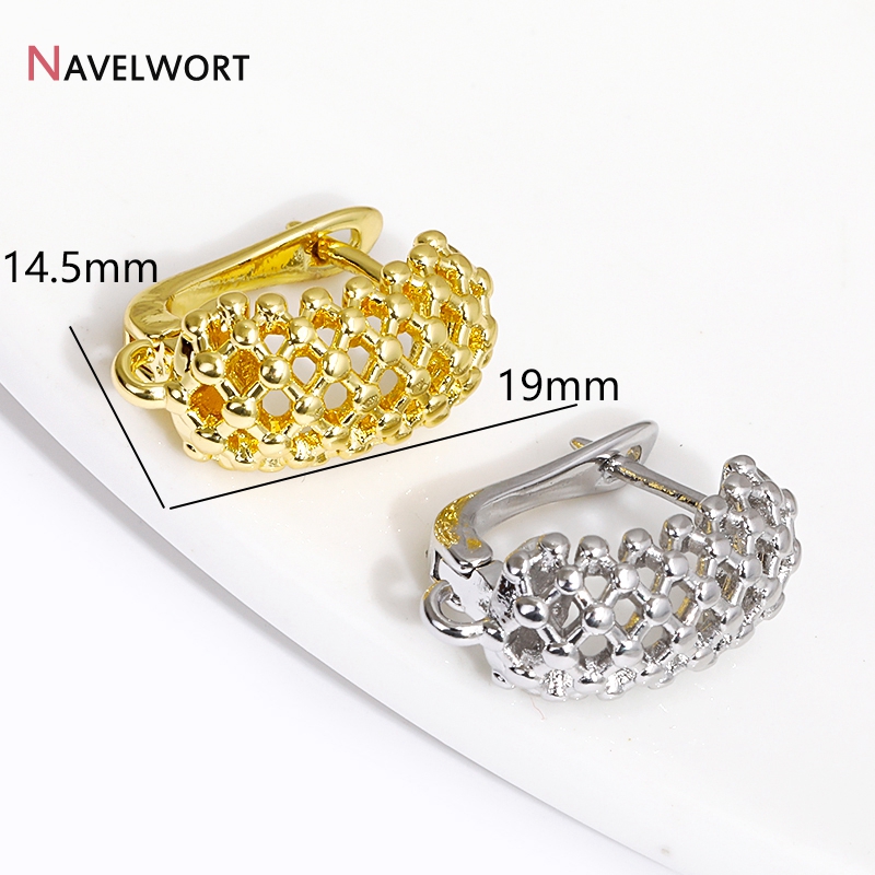 18K Gold Plated Brass  Hollow  - đánh giá và giá Jewelry Making Earring Supplies