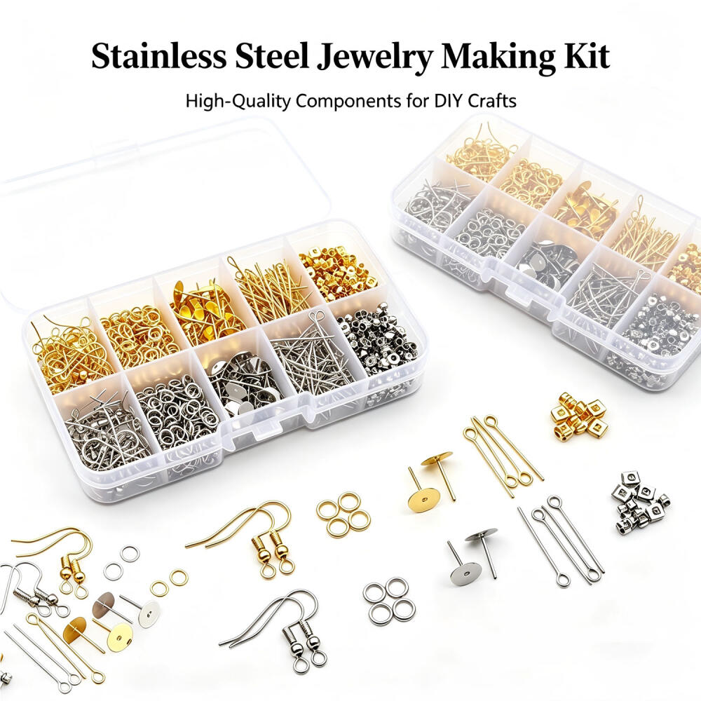 1 Set Box Ear Hook Single Loop - đánh giá và giá Jewelry Making Organizer