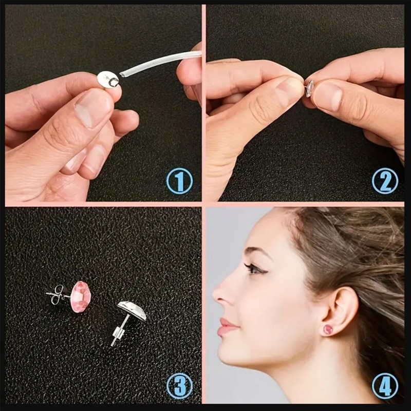 1 Set Box Ear Hook Single Loop - đánh giá và giá Jewelry Making Organizer