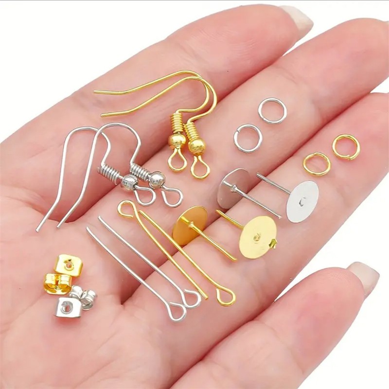 1 Set Box Ear Hook Single Loop - đánh giá và giá Jewelry Making Organizer