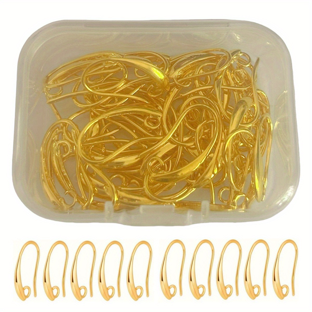 1 Box of Golden and Golden Mix - đánh giá và giá Jewelry Making Earring Supplies