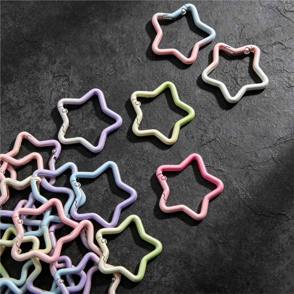 5PCS Gradient Star Shape Sprin - đánh giá và giá Jewelry Making Hoops